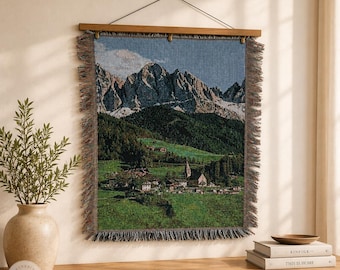 Woven Landscape Tapestry, Natural Fiber Wall, Boho Animal Wall Art, Tapestry Tweets, Vintage, Verdure, Zen Tapestry, Woven Wall