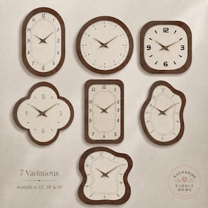 Reloj de pared retro, reloj de pared silencioso, reloj de madera, reloj nórdico, japonés, reloj de madera, reloj de pared estético, reloj de pared de madera