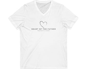 Hart van de Vader T-shirt met korte mouwen en V-hals