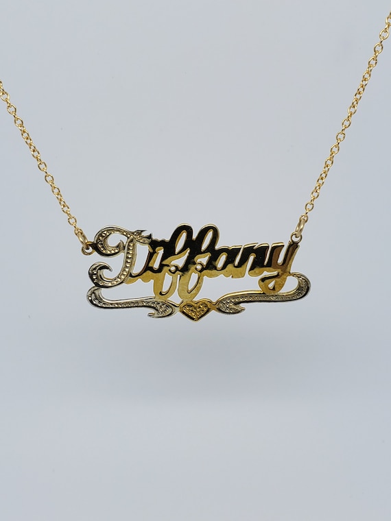 tiffany nameplate necklace