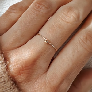 Love Knot Ring • Dainty Knot Ring Gold Filled • Minimalist Thin Ring for Women • Tiny Knot Promise Ring • Stackable Everyday Jewelry