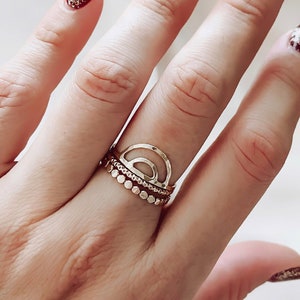 Gold Arch Ring - Etsy