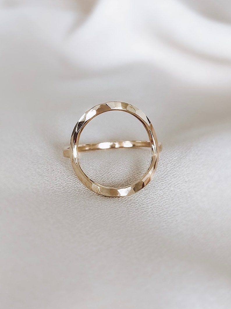 open circle ring gold