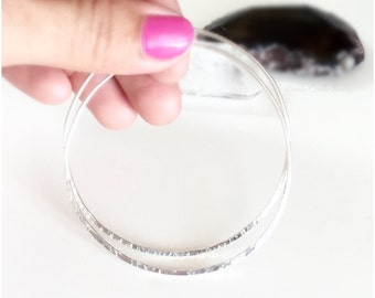 Classic Hammered Hoop Earrings, Sterling Silver Hoop Earrings, Large Sterling Silver Hoop Earrings, Sterling Silver Hoop Earrings Small