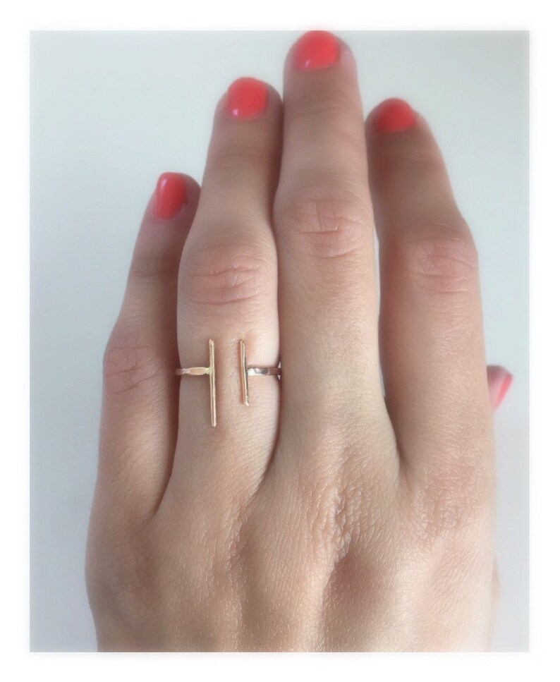 Double Bar Ring Stacked Ring Open Bar Ring Under 35