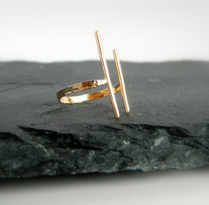 Double Bar Ring Stacked Ring Open Bar Ring Under 35