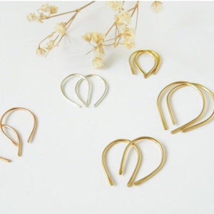 Tiny Gold Hoop Earrings, Open Small Hoop Earrings, Dainty Hoop Earrings, Simple Hoop Earrings