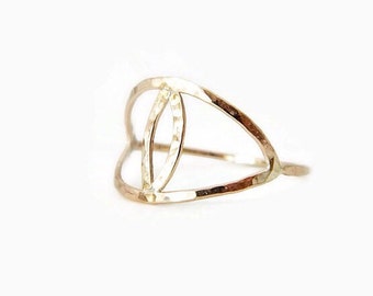 Cat Eye Ring, Sterling Silver Evil Eye Ring, Dainty Gold Filled Ring, Evil Eye Ring Gold, Sterling Silver Stacking Rings