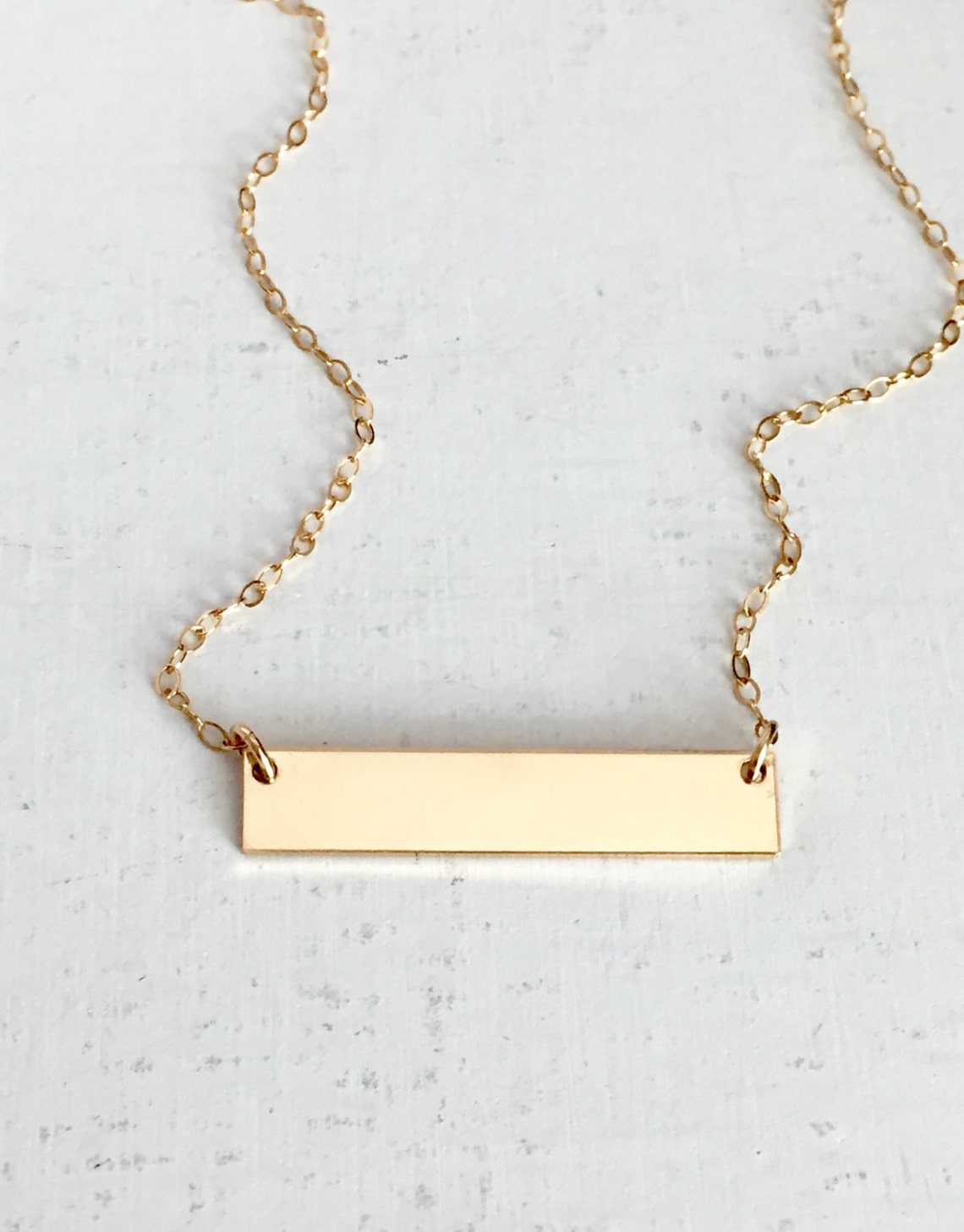 Bar Necklace Gold Bar Necklace Necklace Bar Gold Bar Etsy