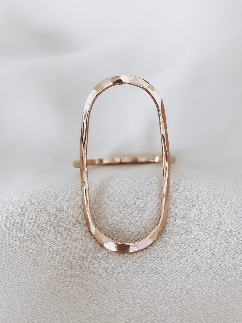 Large Open Circle Oval Ring
