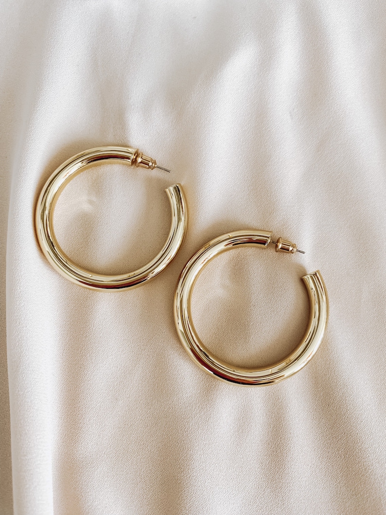 gold filled hoop earrings
