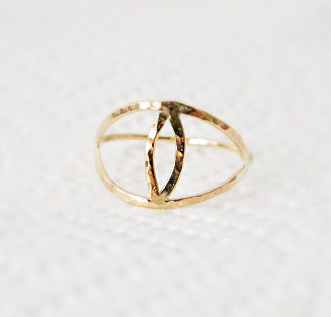 Cat Eye Ring Sterling Silver Evil Eye Ring Dainty Gold - Etsy