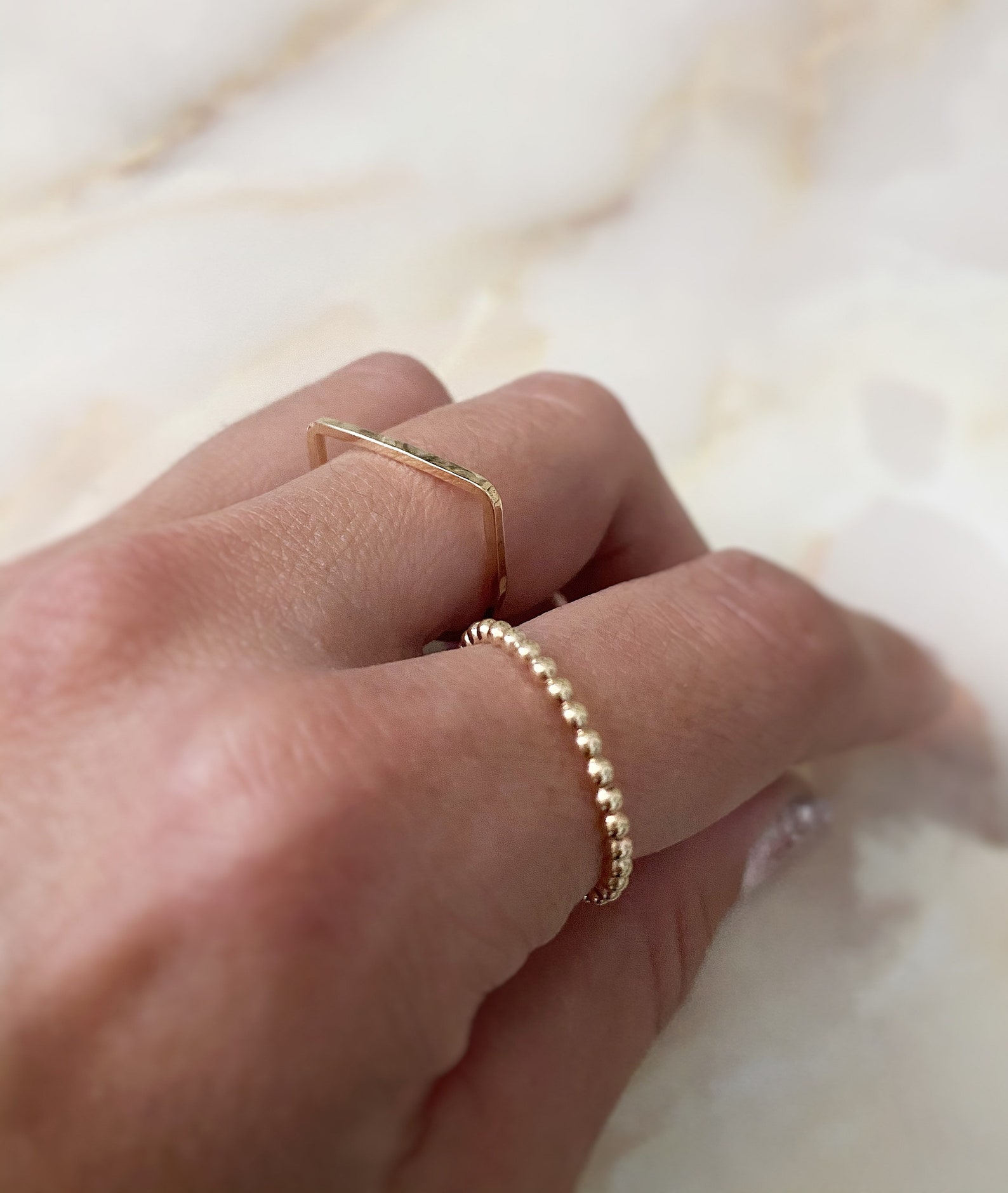 14K Gold Filled Stacking Rings Simple Gold Filled Ring 14K Etsy