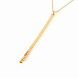 Dainty Bar Necklace, Skinny Vertical Bar, Bar Necklace, Gold Bar Necklace, Silver Bar Necklace, Vertical Bar Necklace