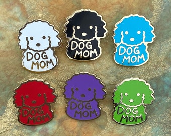 DOG MOM Hard Enamel Pin