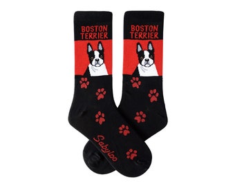 Teddy Roosevelt Terrier Dog Red Pattern Men-Women Adult Ankle Socks