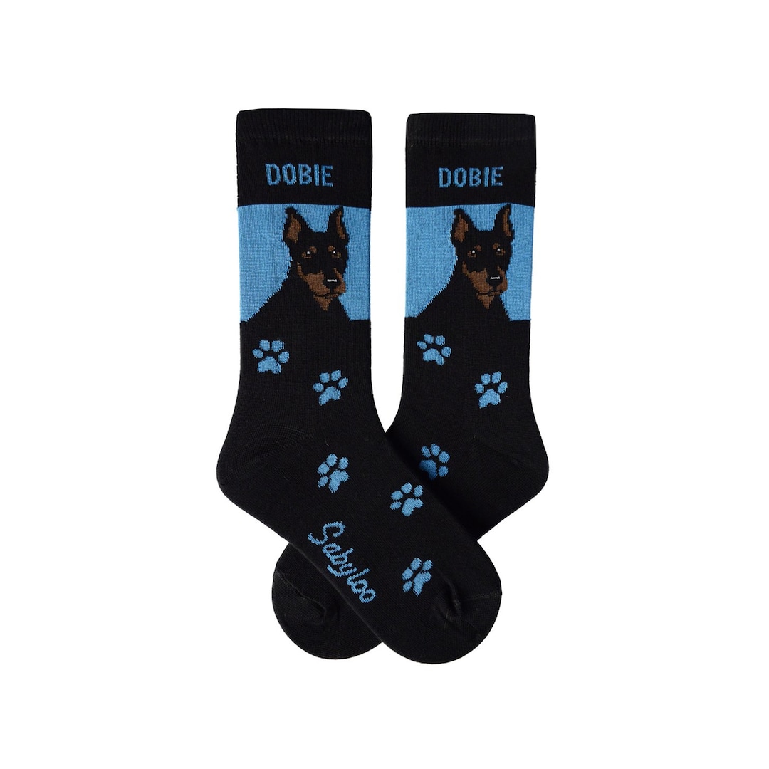 Doberman Dog Socks for Dog Lovers, Men and Women, Gift Etsy