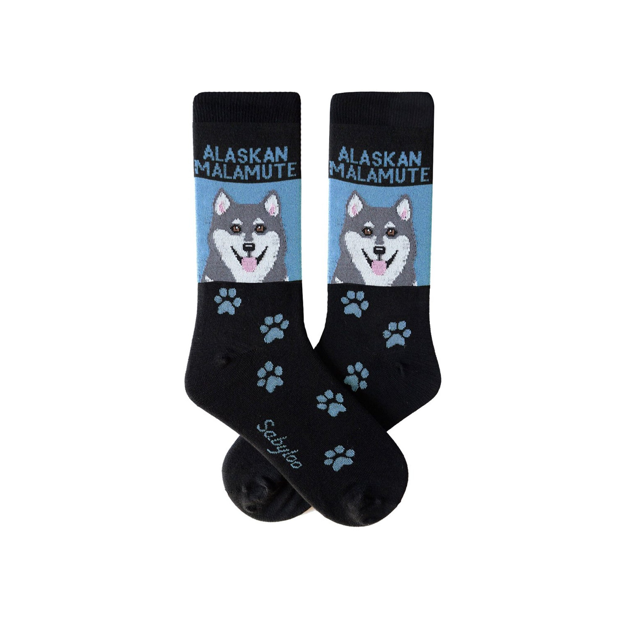 Alaskan Malamute Christmas Pattern Sublimation Socks – Rockin Da Dogs