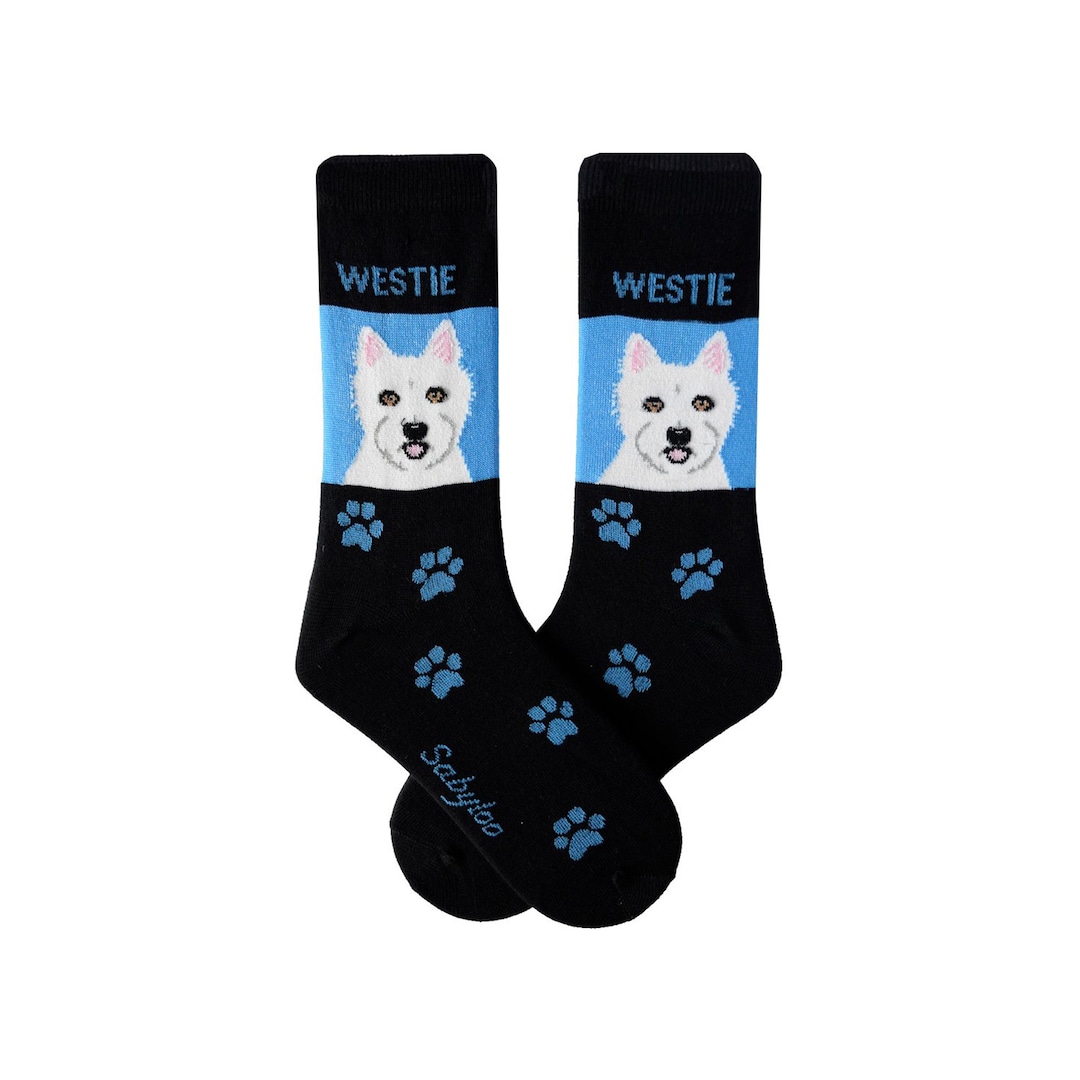 Westie Dog Socks for Dog Lovers, Men and Women, Gift Etsy