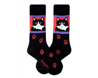 Tuxedo Cat Socks