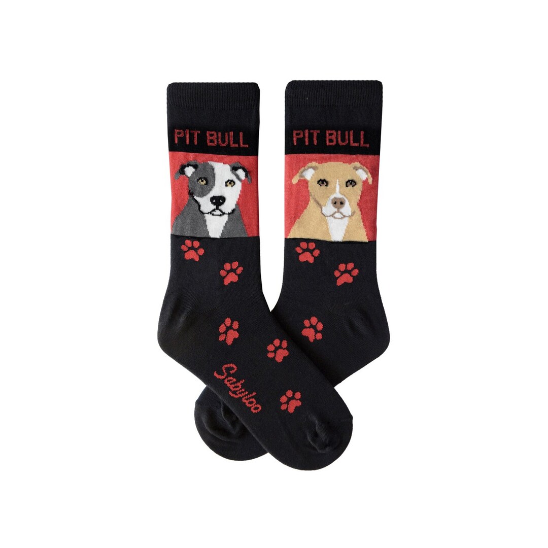 Pit Bull Light Dog Socks for Dog Lovers, Men and Women, Gift Etsy