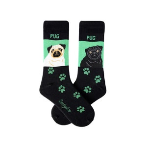 Pug Dog Socks for Dog Lovers, Men and Women, Gift