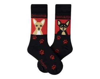 Chihuahua Dog Socks for Dog Lovers, Men and Women, Gift