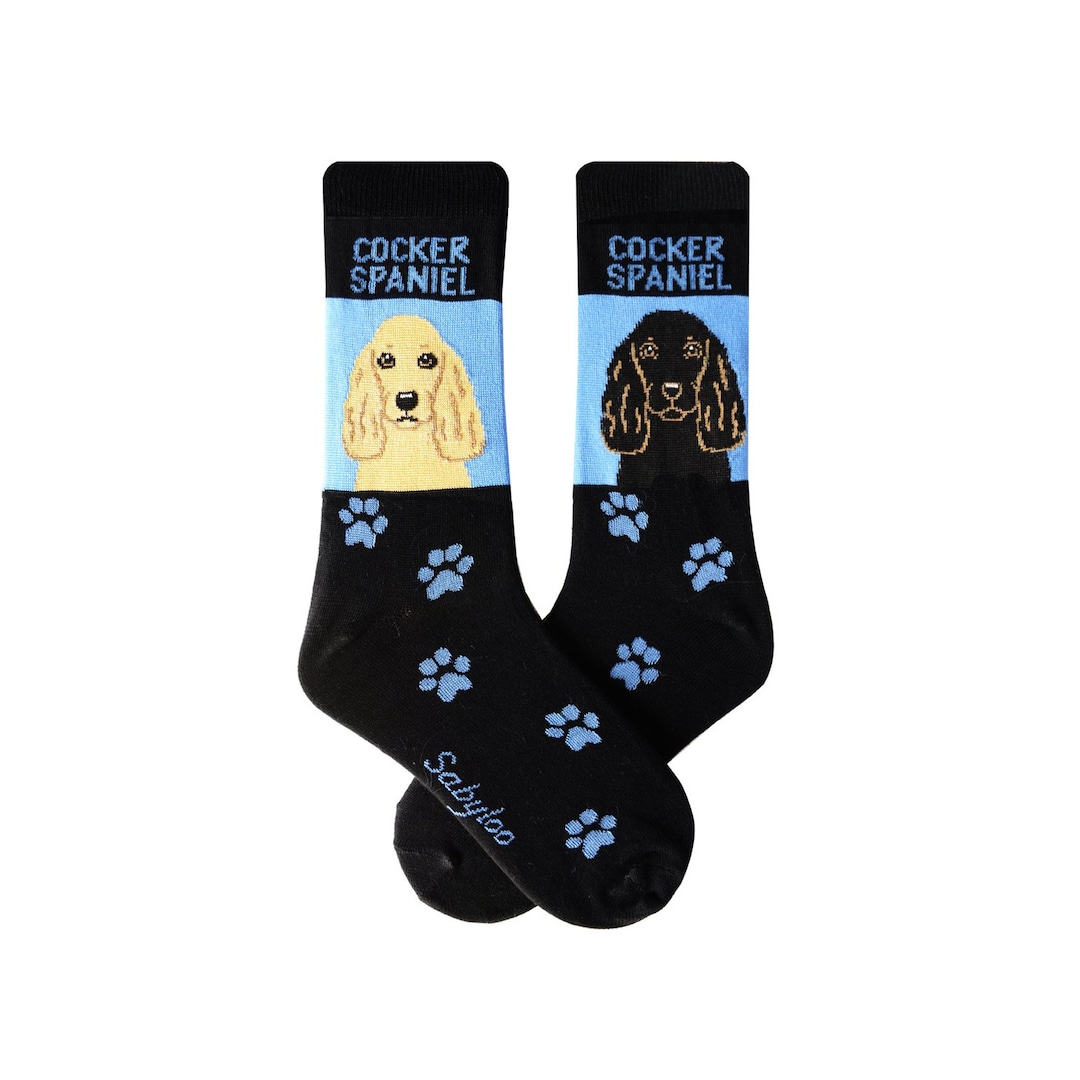 Cocker Spaniel Dog Socks for Dog Lovers Men and Women Gift Etsy