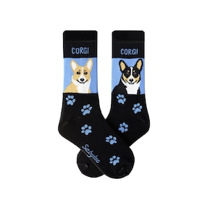 Corgi Dog Socks for Dog Lovers, Men and Women, Gift