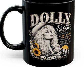 Dolly Parton Memorial Mug, 1946 2026 Memorial Coffee Mug, Nashville Tennessee Cup