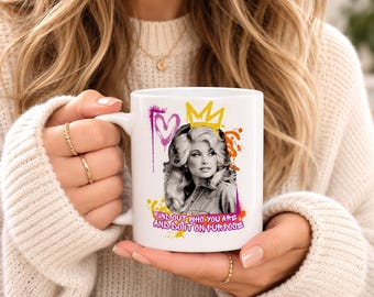 Dolly Parton Graffiti Style Quote Mug, 1946 2026 Memorial Coffee Mug, Nashville Tennessee Cup