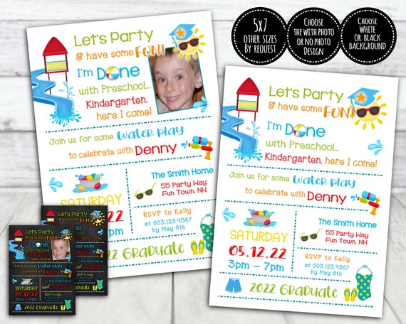 elementary-school-graduation-party-invitation-water-play-waterslide