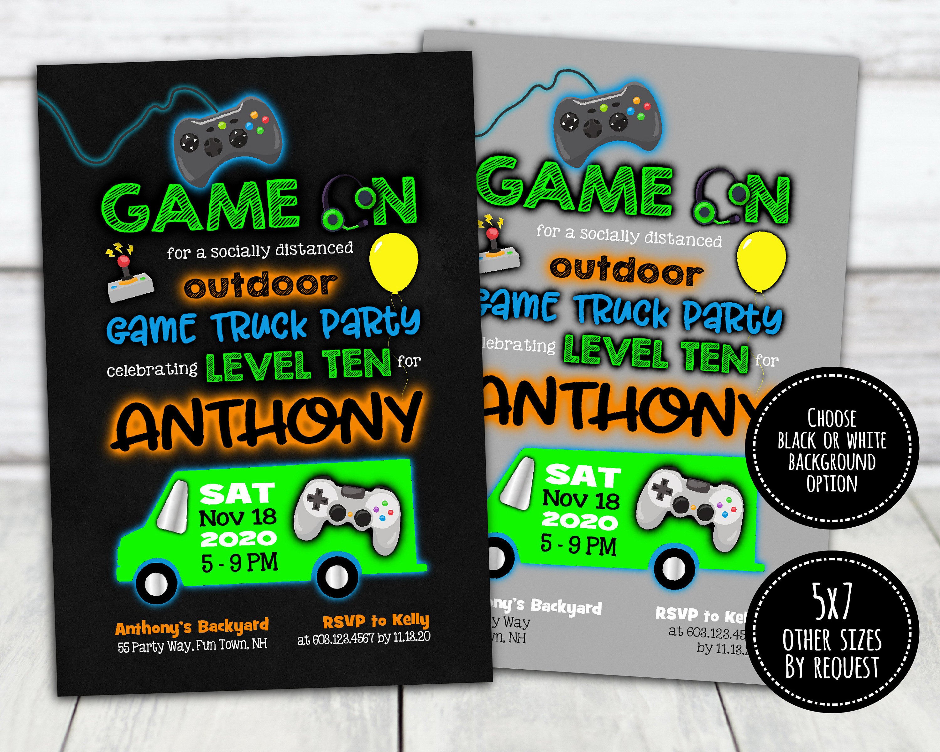 game-truck-birthday-party-invitation-video-game-birthday-sites-unimi-it