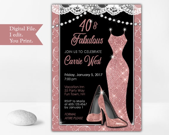 Attire for shop 40th birthday party