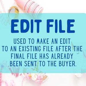 MODIFICA FILE Utilizzato per apportare una modifica a un file esistente dopo che il file è già stato inviato al cliente.