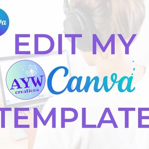 Modifica il mio modello di invito Canva Usalo se vuoi che As You Wish Creations modifichi il file del modello che hai ordinato
