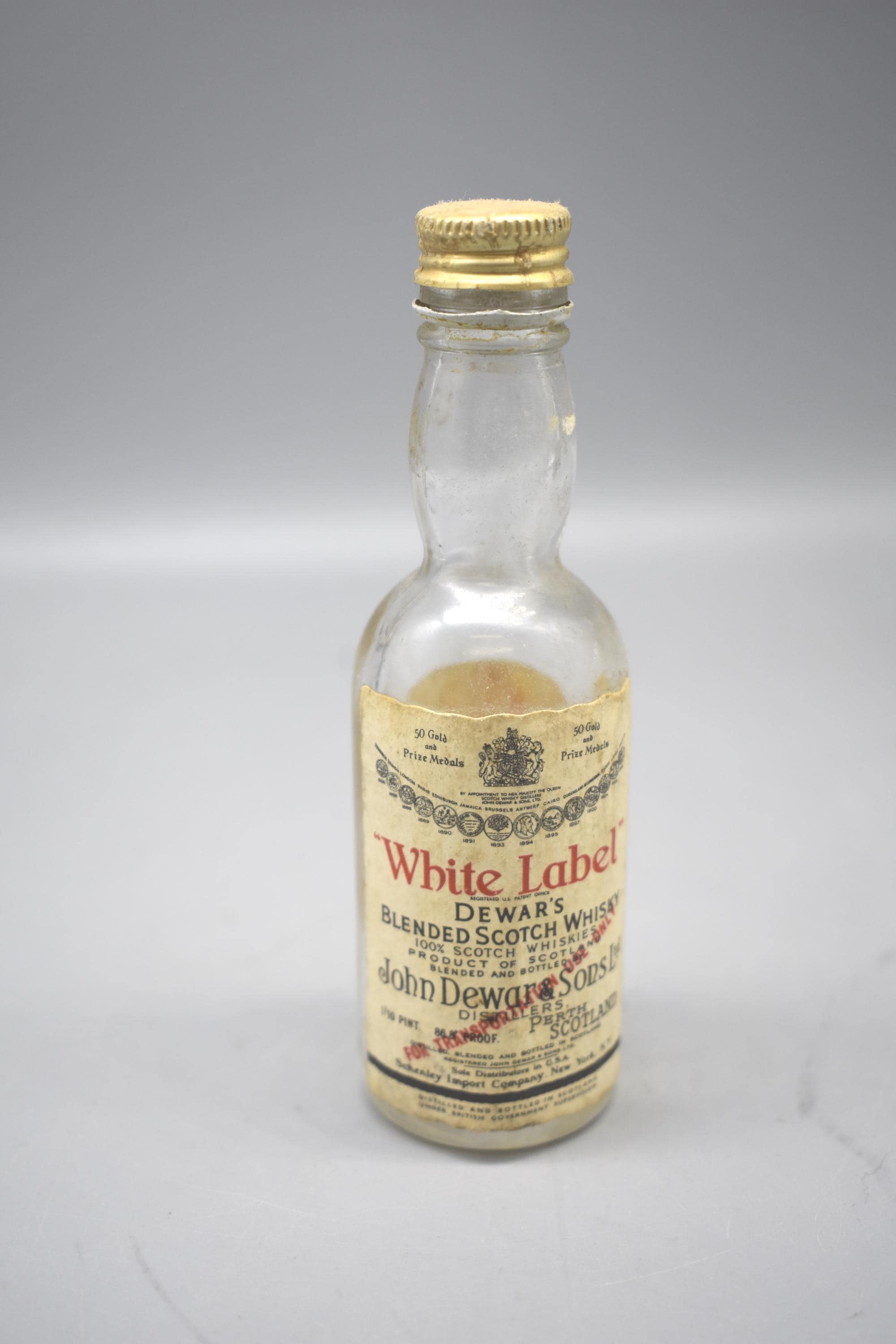 Dewars Scotch White Label Bottle - Etsy
