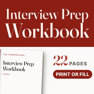 Interview Prep Workbook | Questions to Ask, Green Flags Guide (PDF Download)