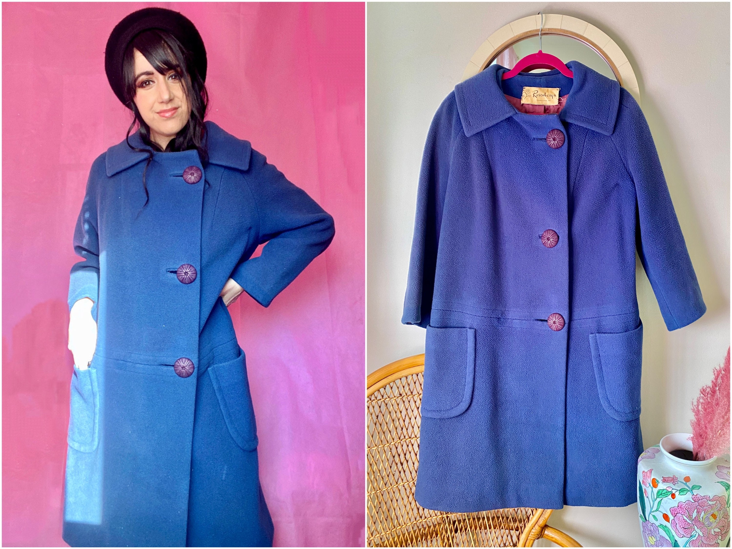 purple swing coat