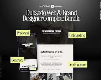 Dubsado Form Bundle for Website & Brand Designers, Client Onboarding Forms, Proposal Contract Questionnaire Templates