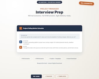 Interviewvragen voor projectmanagers: scenario-gebaseerde STAR-methode antwoorden, voorbereidingsgids voor agile projectmanagement