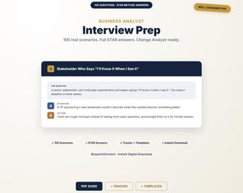Interviewvragen voor businessanalisten: scenario-gebaseerde STAR-methode antwoorden, voorbereidingsgids voor verandermanagement