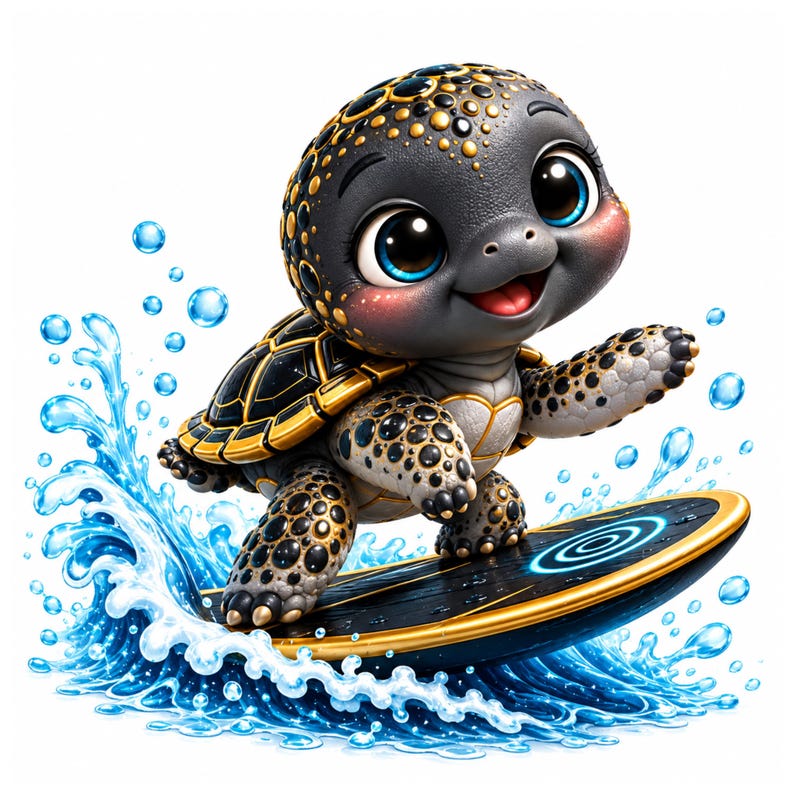 25+ Cute Baby Sea Turtle Clipart PNG, Black Gold Turtle Designs, Ocean ...