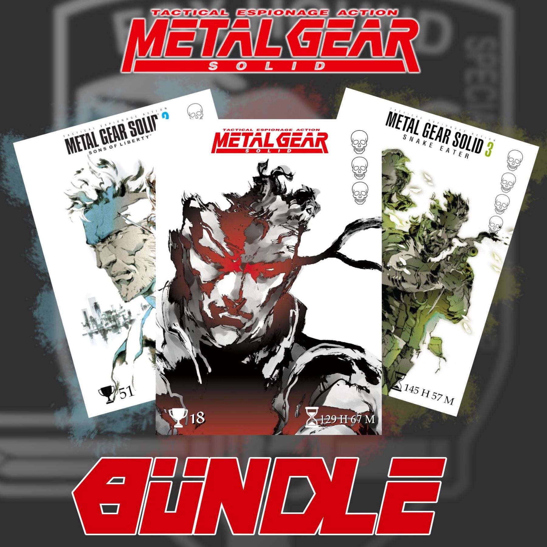Metal Gear Solid Trading Cards - Etsy