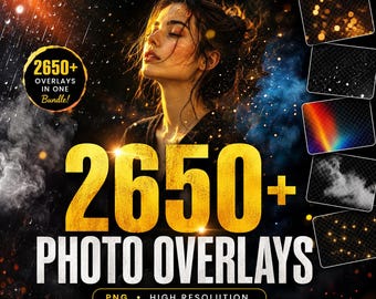2650+ Photo Overlays PNG Bundle | Smoke, Rain, Snow, Fire, Bokeh, Light Leaks, Dust, Fog, Sparks & Cinematic Effects for Editing