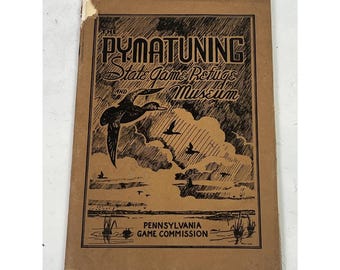 1941 Pymatuning State Game Refuge Museum Booklet w/ Letter PA Game Comm