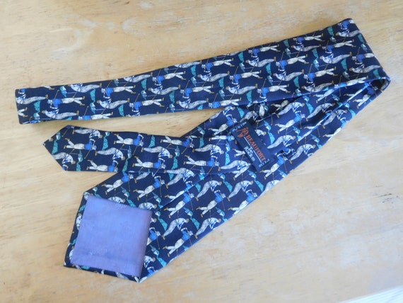 Golfers silk necktie by Beaufort Tie Rack made in… - image 5