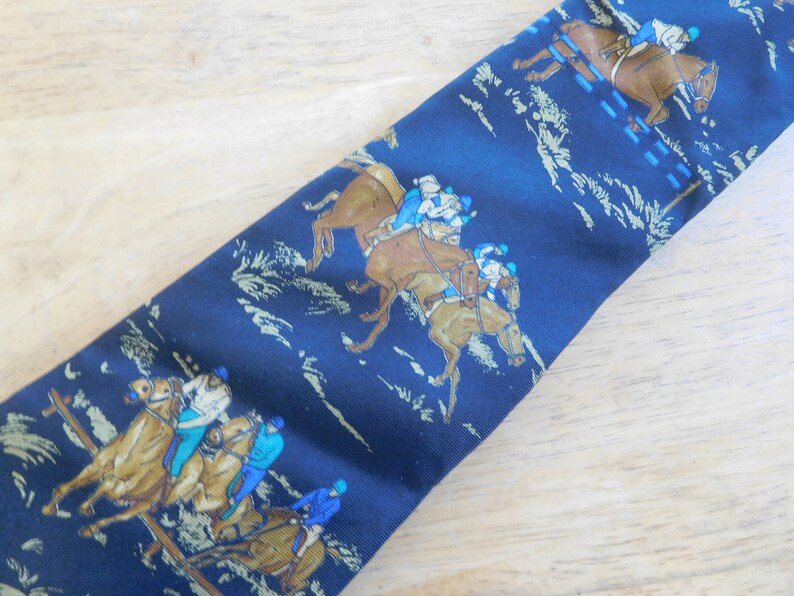 Horse Steeplechase Race silk necktie by ROOSTER