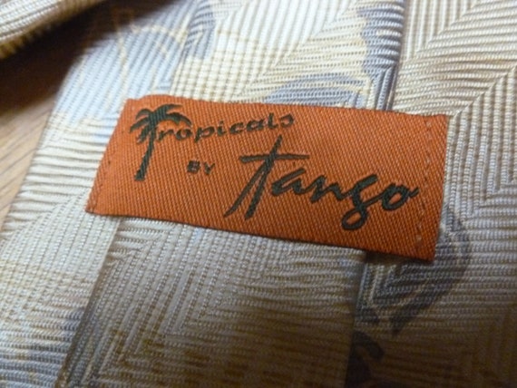 Tango Tropicals Hibiscus silk necktie - image 6