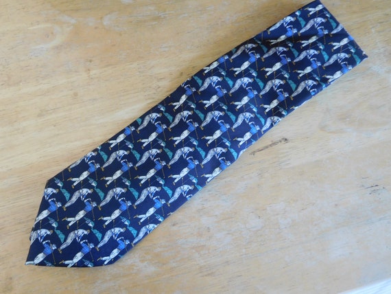 Golfers silk necktie by Beaufort Tie Rack made in… - image 4